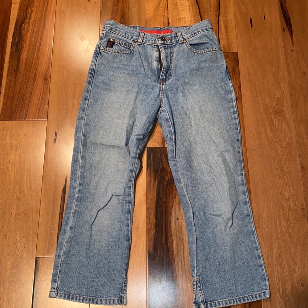 GUESS CROPPED JEANS~VINTAGE LIKE NEW~GIRLS 12